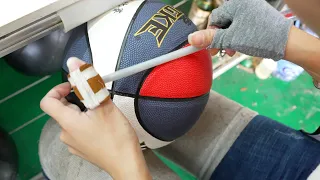 The amazing mass production process of Chinese basketball。China Basketball Factory