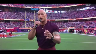(YTP) the rock sings FACEOFF at the super bowl