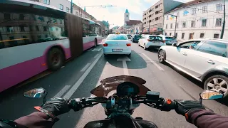 Yamaha FZ6-N - RAW Audio - City Riding