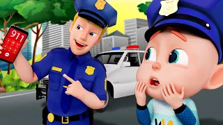 Police Officer + Wheels On the Bus Go Round and Round + Baby Songs | Rosoo Nursery Rhymes