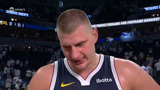 Nikola Jokic talks tying the series 2-2, Postgame Interview 🎤