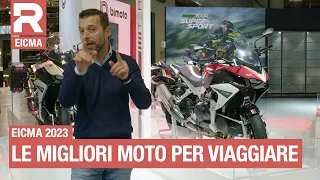 EICMA 2023 - Le migliori moto da viaggio Moto Guzzi, Moto Morini, Honda, Yamaha, KTM