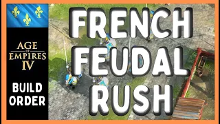 Aoe4 | FRENCH Feudal RUSH Build Order