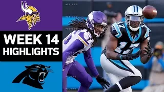Vikings vs. Panthers | NFL Week 14 Game Highlights