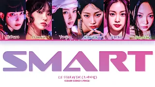 「AI COVER」 LE SSERAFIM (OT6) 'Smart' Lyrics (Color Coded Lyrics)