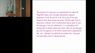 Edward Witten - What One Can Hope To Prove About Three-Dimensional Gauge Theory