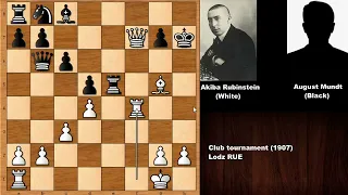 Akiba Rubinstein vs August Mundt - Lodz (1907)