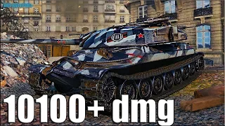 ИС-7 три отметки 10100+ dmg бой World of Tanks