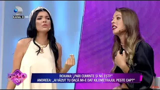 Bravo, ai stil! – Roxana si Tonciu, in conflict: "Ai vazut tu kilometrajul meu daca e dat peste cap?