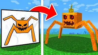 I Made Your Drawings Into Mobs In Minecraft 1.21…