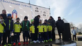 Лига чемпионов Харькова,  награждение ФК Академия футбола за 2 место.