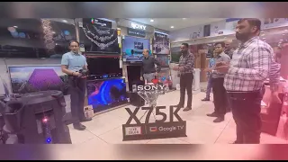 Sony bravia X75K 4K Google Tv 📺  Series Launch At Paras Enterprises  Chandigarh #sony #unboxing