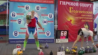 World BOLT championship Kettlebell Ironman 6th Single long cycle 36 kg Ivan Denisov 116 reps