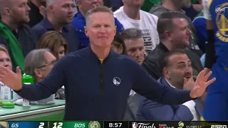 STEPH & KLAY STARTS LAUGHING AT MARCUS SMART! AFTER FLOPPING GONE WRONG!