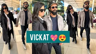 Katrina Kaif & Vicky Kaushal Leaving to Celebrate their New Year Holidays 😍💖📸✈️