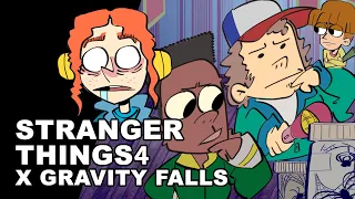 STRANGER THINGS 4 Cartoon - Gravity Falls intro