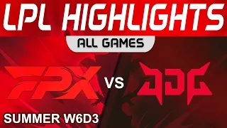 FPX vs JDG Highlights ALL GAMES LPL Summer Season 2023 W6D3 FunPlus Phoenix vs JD Gaming by Onivia