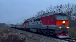 Тепловоз ТЭП70 Поезд 109С Анапа — Москва