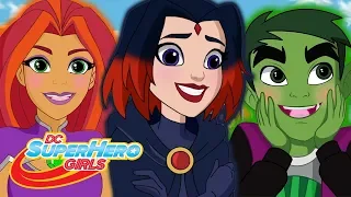 ¡Robin, Starfire, Raven, Chico Bestia y Cyborg! | DC Super Hero Girls Latino America