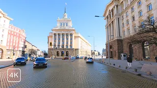 Driving through the streets of Sofia, Bulgaria 2023 - 4K