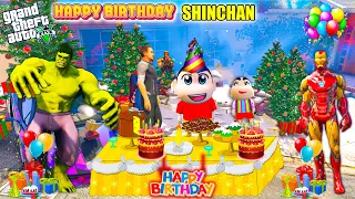 Shinchan Birthday Celebration in GTA 5 Hindi | Shinchan Birthday Party in GTA 5 | GTA 5 AVENGERS