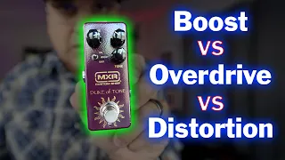 Boost Vs Overdrive Vs Distortion - MXR Analog Man Duke Of Tone