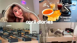 april diaries: going pilates 🧘🏼‍♀️ | went to new cafes and made 🍄‍🟫soup