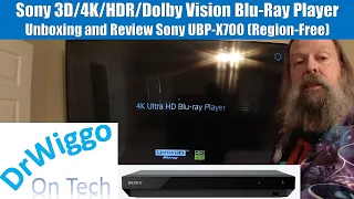 Sony 3D/4K/HDR/Dolby Vision Blu-Ray Player Unboxing and Review: Sony UBP-X700 (Region-Free)