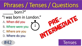 Can You Get A Perfect Score On This Grammar Quiz? | Pre Intermediate English Question and Answer