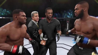 Mike Tyson vs. Jon Jones (EA Sports UFC 2) - CPU vs. CPU - Crazy UFC 👊🤪