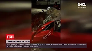 В Одеській області вночі водій не помітив острівець безпеки і загинув у ДТП | ТСН 14:00
