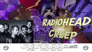 Radiohead - Creep | Drum Cover and Score | Hugo Zerecero