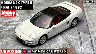 【MY MINI CAR WORLD】UNBOXING HOBBY JAPAN 1/64 HONDA NSX TYPE R ( NA1 ) 1992 - Championship White