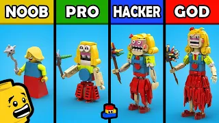 LEGO Poppy Playtime: Building Miss Delight (Noob, Pro, Hacker, and GOD)