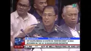 Catapang: Lahat ng ginawa naming tulong sa SAF ay alinsunod sa 'protocol' || Feb. 23, 2015