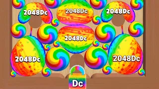 Satisfying Mobile Game / Blob Merge 3d - bounce merge 2048 Level Up Gameplay Walkthrough Mobile