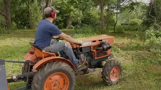 Flail Mowing - Kubota B7100