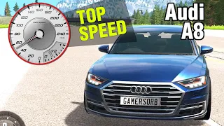 Audi A8 | Top Speed Test | BeamNG Drive | Video Game | Highway | MPH #audi #speedtest #speedbumps