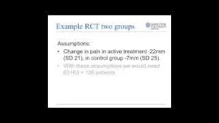 Sample size calculation for comparing two independent groups - using the software G*Power