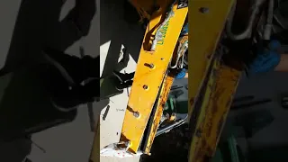 Замена полозьев телескопа. Jcb 4cx