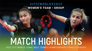 Highlights | Rozalina Khadjieva (UZB) vs Paulina Krzysiek (POL) | WT Grps | #ITTFWorlds2022