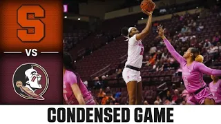 Syracuse vs. Florida State Condensed Game |2022-23 ACC Women’s Basketball