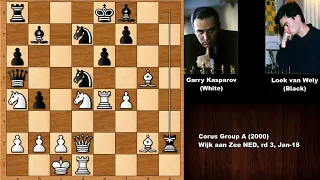 Garry Kasparov vs Loek van Wely - Wijk aan Zee (2000)