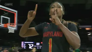 DIAMOND MILLER SHUSHES CROWD, GAME-WINNER AT BUZZER! Her 31pts Led #20 Maryland UPSET #7 Notre Dame