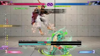 SF6 Ryu Tech - Anti Air Drive Rush into Lvl 3