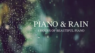 washing away the memories of you with the falling rain ~【4 HOURS OF PIANO BGM & RAIN】