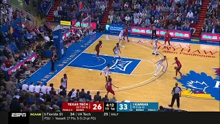 Texas Tech Men's Basketball at Kansas: Highlights | 2020