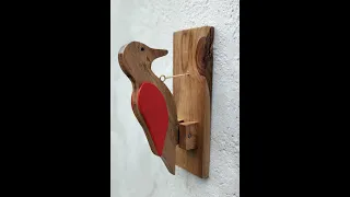 Idea en madera / PAJARO CARPINATERO DE MADERA / woodworking