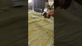 IOD Paint Inlay on Fabric