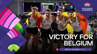 Belgian Tornados claim back-to-back 4x400m gold | World Athletics Indoor Championships Glasgow 24